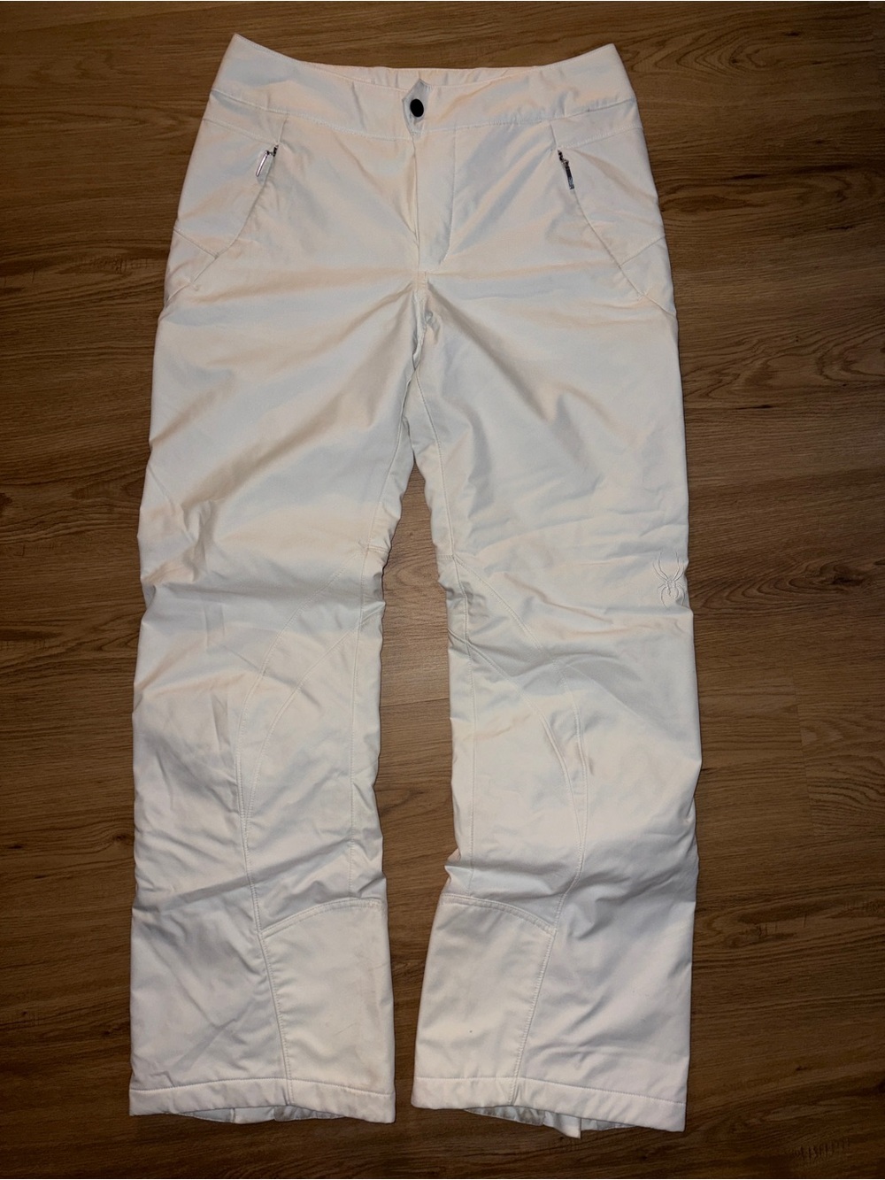 Women spyder ski pants. White, size 6.